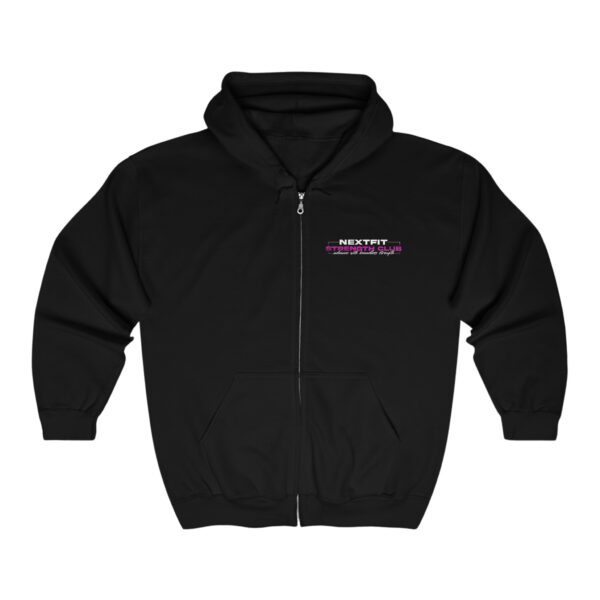 STRENGTH CLUB Pink Unisex Heavy Blend™ Full Zip Hooded Sweatshirt